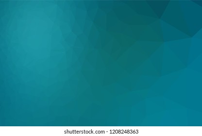 Dark BLUE vector low poly layout. Shining illustration, which consist of triangles. A new texture for your design.