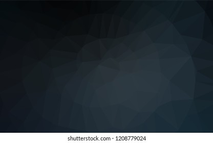 Dark BLUE vector low poly layout. An elegant bright illustration with gradient. Brand new style for your business design.