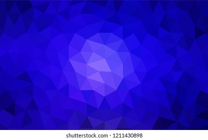 Dark BLUE vector low poly texture. A sample with polygonal shapes. Textured pattern for your backgrounds.