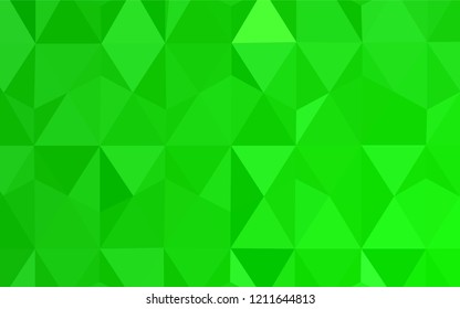 Dark BLUE vector low poly cover. Elegant bright polygonal illustration with gradient. A completely new design for your leaflet.