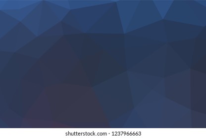 Dark BLUE vector low poly cover. A completely new color illustration in a vague style. A completely new template for your business design.