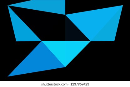 Dark BLUE vector low poly texture. An elegant bright illustration with gradient. A new texture for your design.
