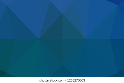 Dark BLUE vector low poly texture. A completely new color illustration in a vague style. A new texture for your design.