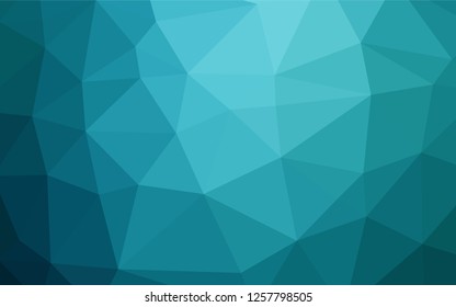 Dark BLUE vector low poly texture. A vague abstract illustration with gradient. The elegant pattern can be used as part of a brand book.