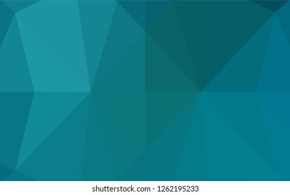 Dark BLUE vector low poly texture. An elegant bright illustration with gradient. The template can be used as a background for cell phones.