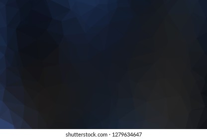 Dark BLUE vector low poly texture. A vague abstract illustration with gradient. The best triangular design for your business.