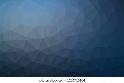 Dark BLUE vector low poly layout. Shining colored illustration in a Brand new style. Completely new template for your business design.