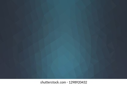 Dark BLUE vector low poly layout. Geometric illustration in Origami style with gradient. Polygonal design for your web site.