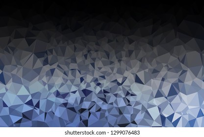 Dark BLUE vector low poly texture. Creative illustration in halftone style with gradient. Completely new design for your business.