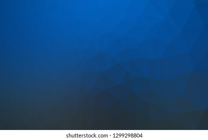 Dark BLUE vector low poly texture. A completely new color illustration in a vague style. Completely new template for your business design.