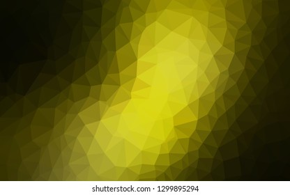 Dark BLUE vector low poly background. Creative geometric illustration in Origami style with gradient. Template for cell phone's backgrounds.