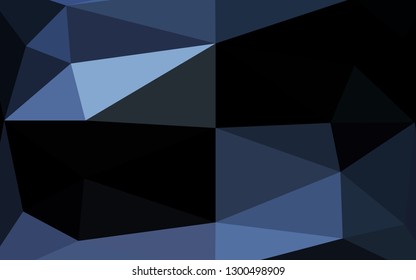 Dark BLUE vector low poly texture. A completely new color illustration in a vague style. Completely new design for your business.