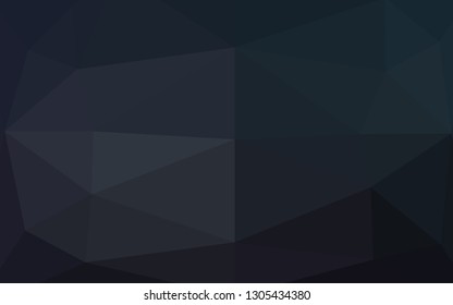 Dark BLUE vector low poly layout. Geometric illustration in Origami style with gradient. Polygonal design for your web site.