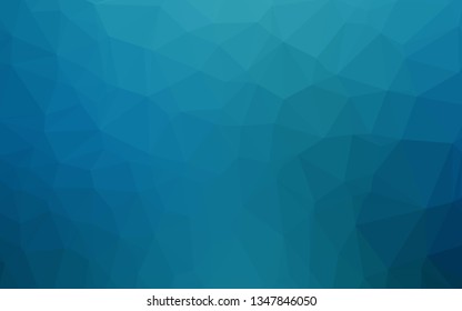 Dark BLUE vector low poly texture. Glitter abstract illustration with an elegant design. Template for a cell phone background.
