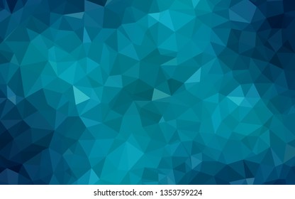 Dark BLUE vector low poly texture. A completely new color illustration in a polygonal style. Textured pattern for your backgrounds.