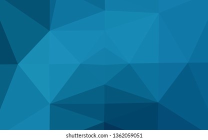 Dark BLUE vector low poly texture. A completely new color illustration in a vague style. Textured pattern for background.