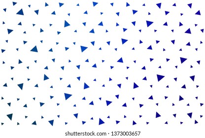 DARK BLUE vector  low poly background. Colorful illustration in polygonal style with gradient. Brand new style for your business design.