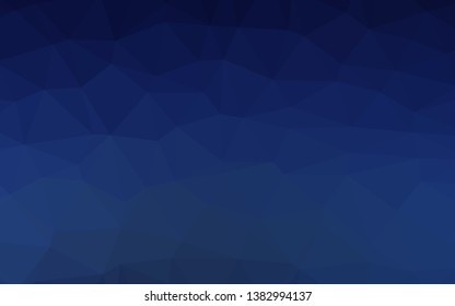 Dark BLUE vector low poly layout. A sample with polygonal shapes. Brand new style for your business design.