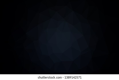 Dark BLUE vector low poly texture. A sample with polygonal shapes. The best triangular design for your business.