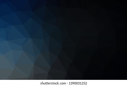 Dark BLUE vector low poly layout. Shining colored illustration in a Brand new style. Brand new style for your business design.
