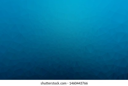 Dark BLUE vector low poly texture. An elegant bright illustration with gradient. Template for a cell phone background.