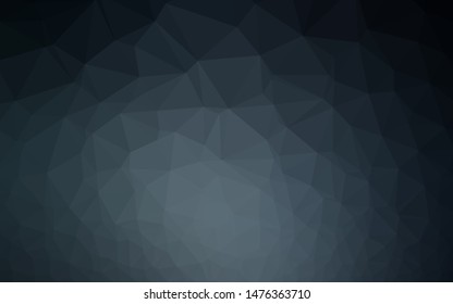 Dark BLUE vector low poly layout. Shining colored illustration in a Brand new style. New texture for your design.