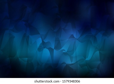 Dark BLUE vector low poly texture. Colorful illustration in abstract style with triangles. Polygonal design for your web site.