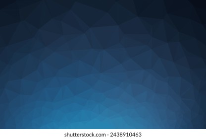 Dark BLUE vector low poly layout. Geometric illustration in Origami style with gradient. Completely new template for your business design.