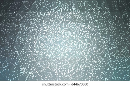 DARK BLUE vector low poly crystal background with snowflakes. Polygon christmas design pattern . Low poly illustration of New Year celebration.