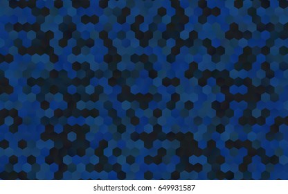 Dark BLUE vector low poly background. A sample with a polygonal design. Low poly illustration, low polygonal background.