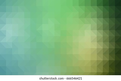 Dark BLUE vector low poly pattern. Geometric illustration in Origami style with gradient.  The template can be used as a background for cell phones.