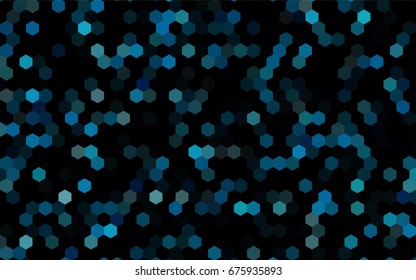 Dark BLUE vector low poly background. A sample with a polygonal design. Low poly illustration, low polygonal background.