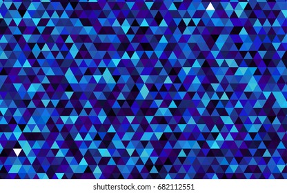 Dark BLUE vector low poly background. Brand-new colored illustration in blurry style with gradient. A new texture for your design.