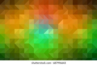 Dark BLUE vector low poly template. A completely new color illustration in a vague style. The best triangular design for your business.