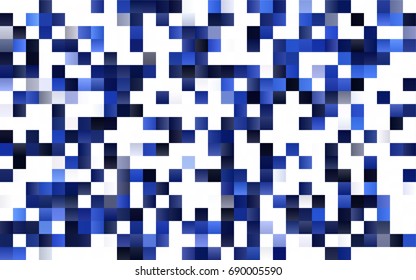 Dark BLUE vector low poly background. A sample with a polygonal design. Illustration in polygonal style with repeating squares