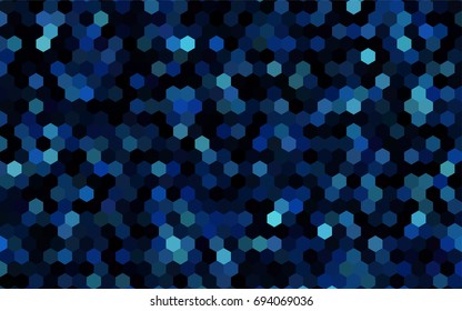 Dark BLUE vector low poly background. A sample with a polygonal design. Low poly illustration, low polygonal background.