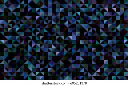 Dark BLUE vector low poly template. Brand-new colored illustration in blurry style with gradient. Brand-new style for your business design.