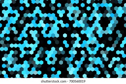 Dark BLUE vector low poly background. A sample with a polygonal design. Low poly illustration, low polygonal background.