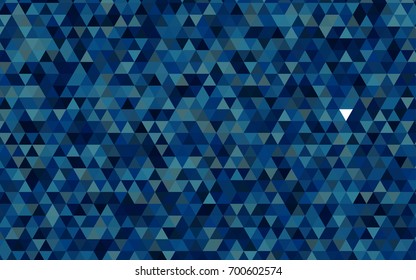 Dark BLUE vector low poly background. A sample with polygonal shapes. A completely new template for your business design.