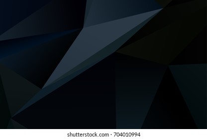 Dark BLUE vector low poly background. Colorful illustration in abstract style with gradient. A completely new design for your business.