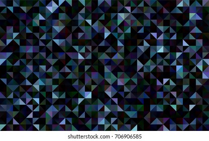 Dark BLUE vector low poly template. Colorful abstract illustration with gradient. Triangular pattern for your business design.