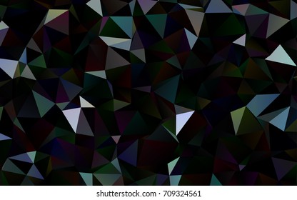 Dark BLUE vector low poly background. A sample with polygonal shapes. A new texture for your design.