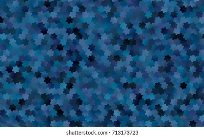 Dark BLUE vector low poly background. A sample with a polygonal design. Low poly illustration, low polygonal background.