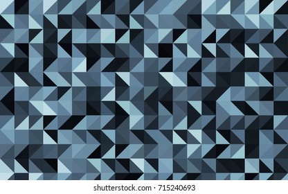Dark BLUE vector low poly template. Triangular geometric sample with gradient.  A completely new design for your business.