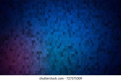 Dark BLUE vector low poly background. A sample with a polygonal design. Illustration in polygonal style with repeating squares