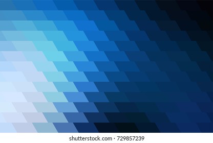 Dark BLUE vector low poly background. A sample with a polygonal design. Illustration in polygonal style with repeating squares