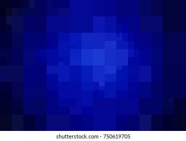 DARK BLUE vector Low poly crystal background. Polygon design pattern. Low poly illustration, low polygon background.
