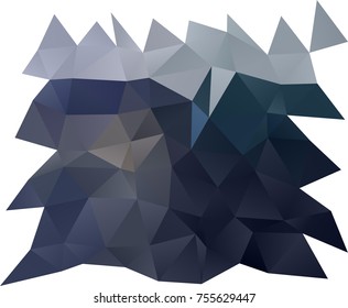 Dark BLUE vector low poly template. A sample with polygonal shapes. The best triangular design for your business.