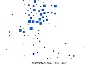 Dark BLUE vector low poly background. A sample with a polygonal design. Illustration in polygonal style with repeating squares