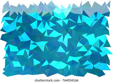 Dark BLUE vector low poly template. Creative geometric illustration in Origami style with gradient. Triangular pattern for your business design.